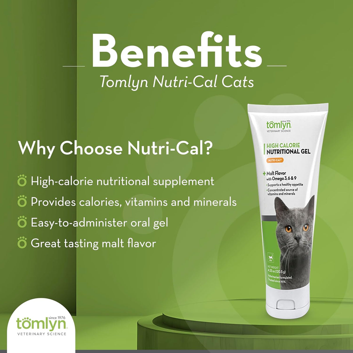 Tomlyn High Calorie Nutritional Gel for Cats 120Gr. 2 Pack