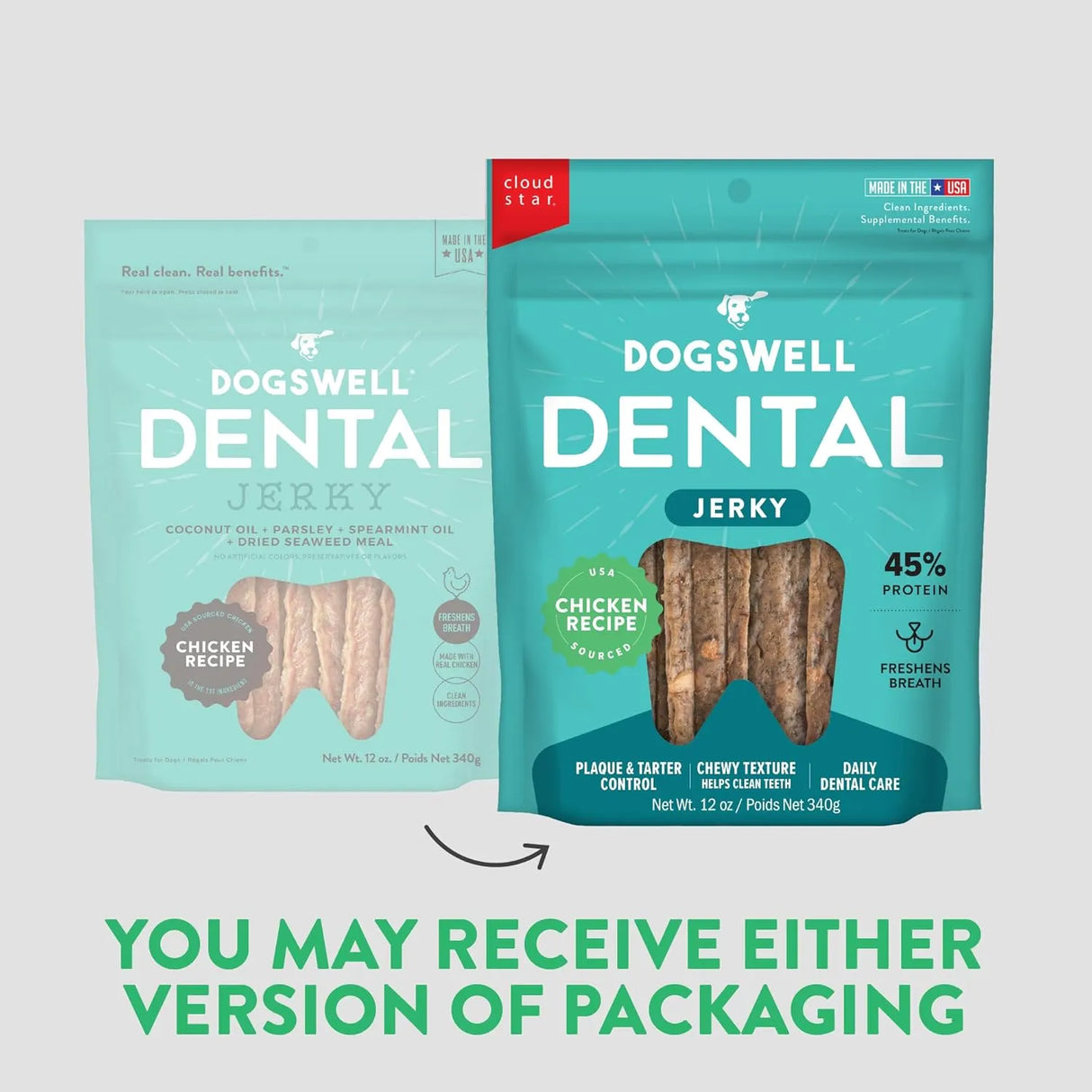 DOGSWELL - DOGSWELL Dental Chicken Jerky 340Gr. - The Red Vitamin MX - Cuidado Dental Para Perros - {{ shop.shopifyCountryName }}