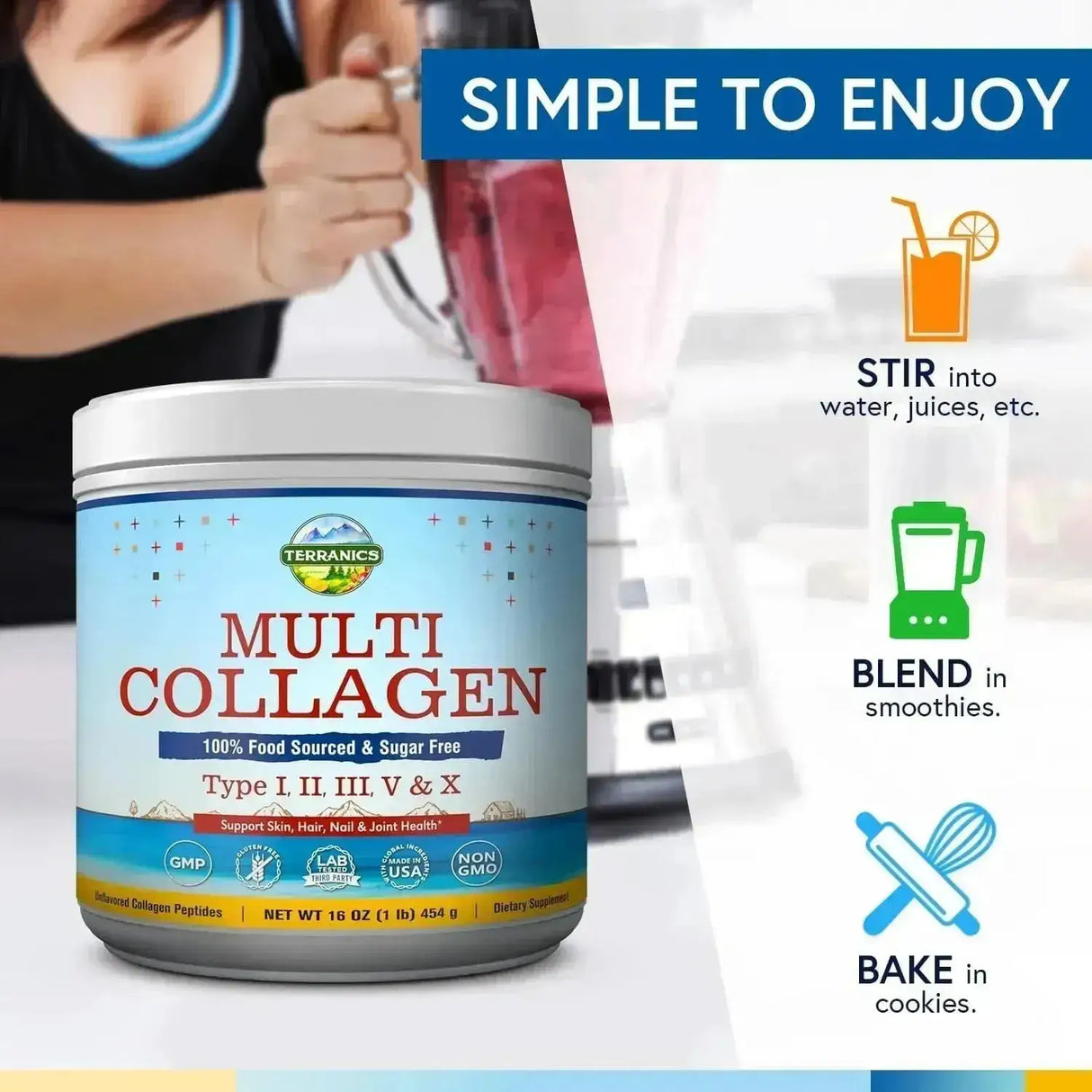 TERRANICS - Terranics Multi Collagen Peptides Powder 454Gr. - The Red Vitamin MX - Suplementos Alimenticios - {{ shop.shopifyCountryName }}