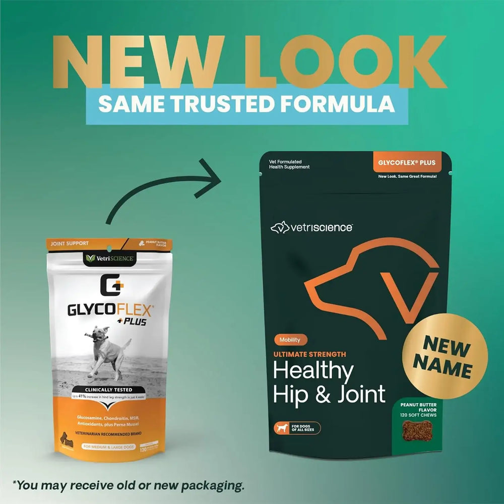VETRISCIENCE - VetriScience GlycoFlex Ultimate Strength Healthy Hip & Joint Peanut Butter Flavor 120 Masticables - The Red Vitamin MX - Cuidado De Cadera Y Articulaciones Para Perros - {{ shop.shopifyCountryName }}