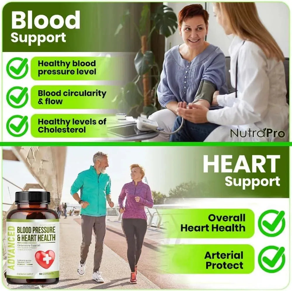 NUTRAPRO - NutraPro Heart Health Blood Pressure Support 90 Capsulas - The Red Vitamin MX - Suplementos Alimenticios - {{ shop.shopifyCountryName }}