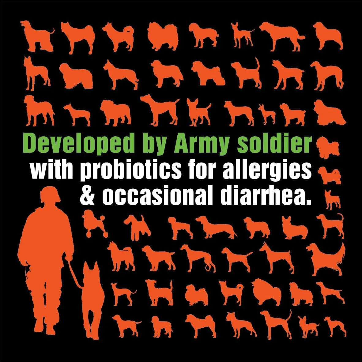 PAWS A DAY - Paws A Day Army Soldier Owned Dog Probiotics 60 Masticables 3 Pack - The Red Vitamin MX - Probióticos Para Perros - {{ shop.shopifyCountryName }}