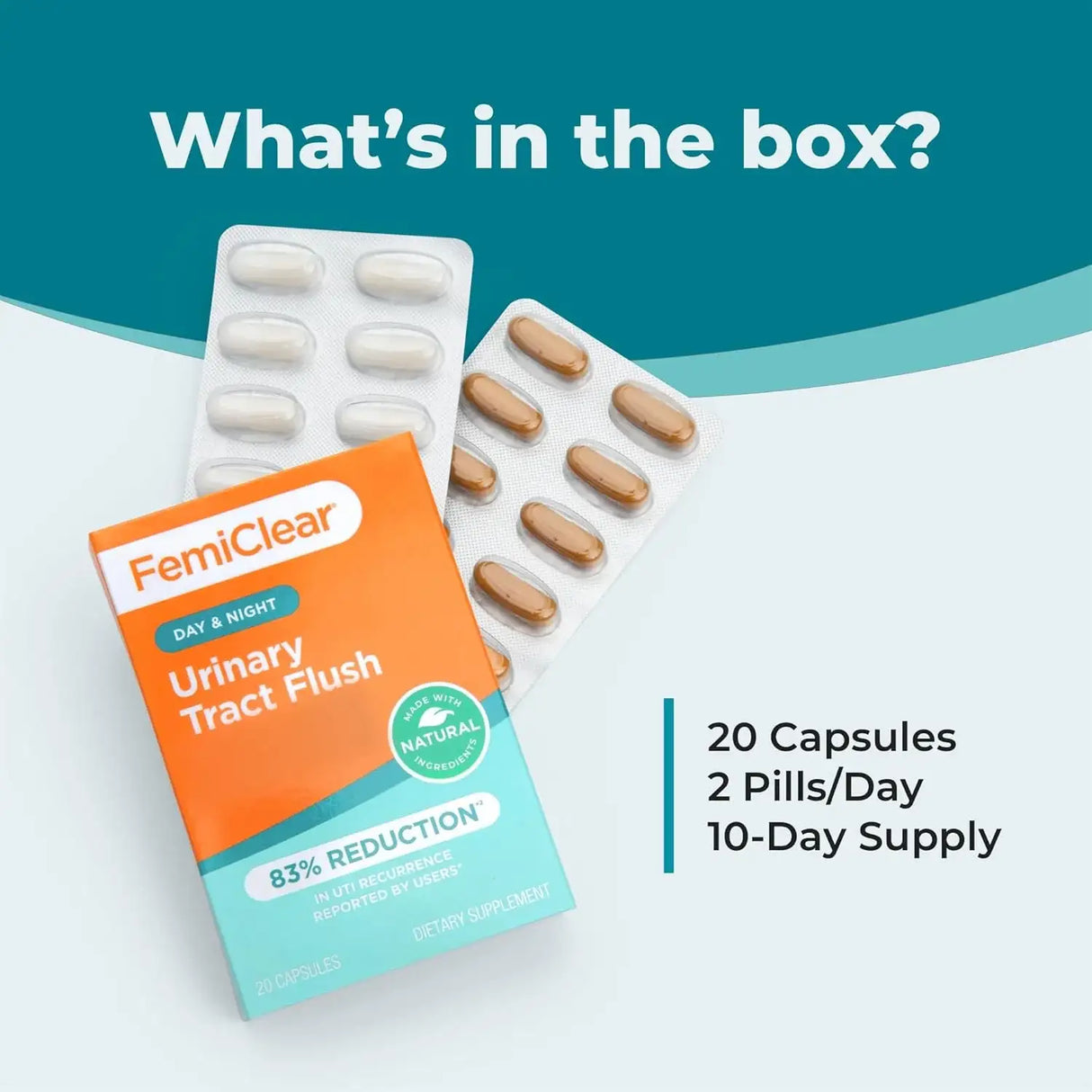 FEMICLEAR - FemiClear Daily Urinary Tract Flush 20 Capsulas - The Red Vitamin MX - Suplementos Alimenticios - {{ shop.shopifyCountryName }}