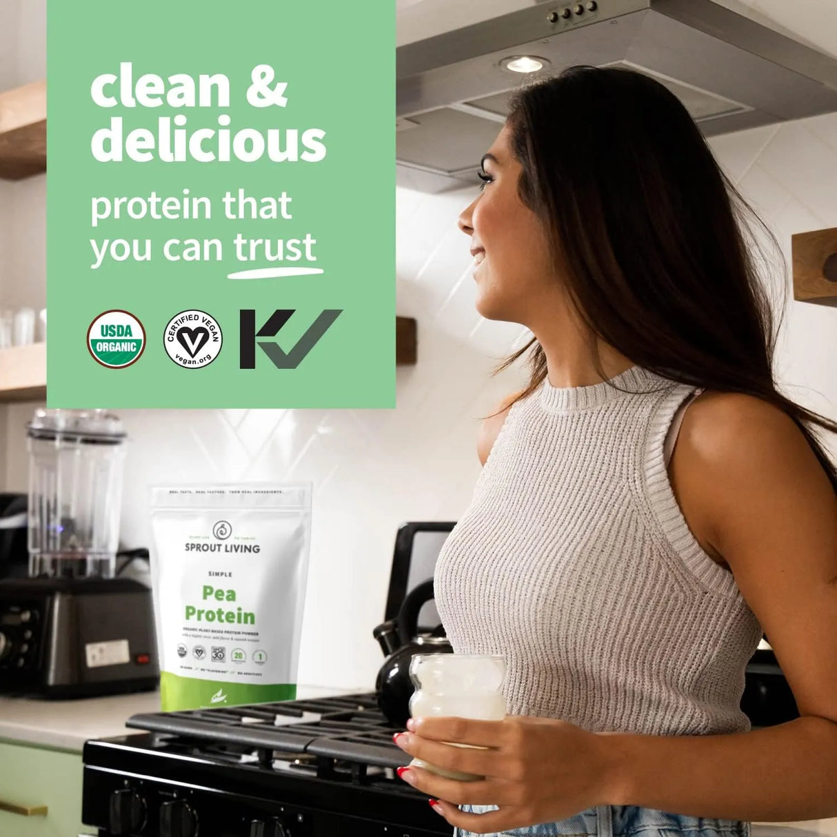 SPROUT LIVING - Sprout Living Organic Pea Protein Powder 454Gr. - The Red Vitamin MX - Suplementos Alimenticios - {{ shop.shopifyCountryName }}