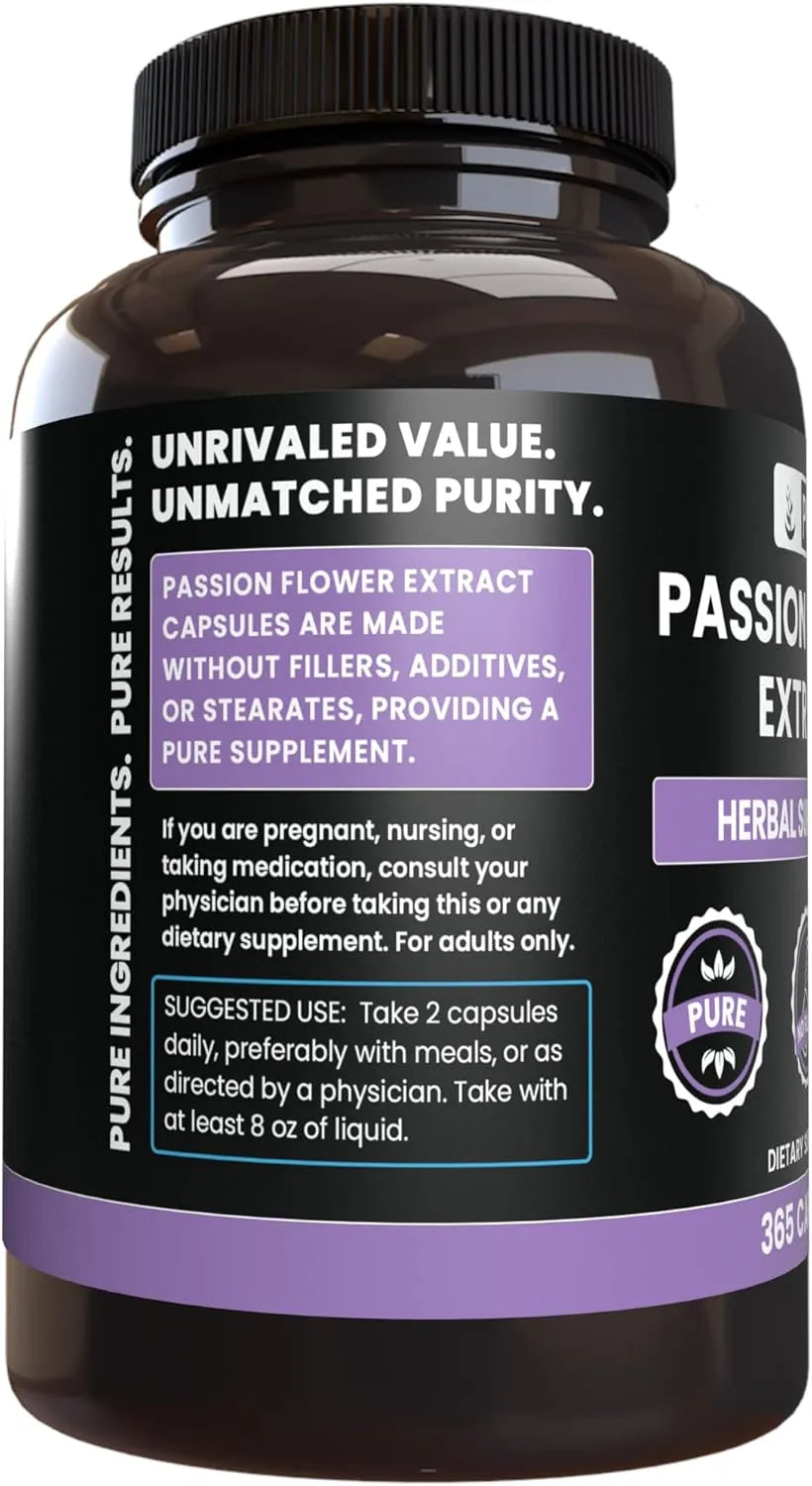 PURE ORIGINAL INGREDIENTS - Pure Original Ingredients Passion Flower Extract 365 Capsulas - The Red Vitamin MX - Suplementos Alimenticios - {{ shop.shopifyCountryName }}