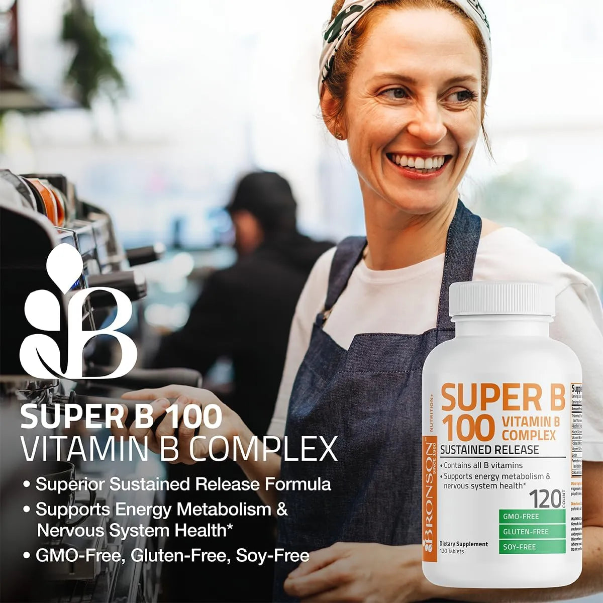 BRONSON - Bronson Super B 100 Vitamin B Complex 250 Tabletas - The Red Vitamin MX - Suplementos Alimenticios - {{ shop.shopifyCountryName }}
