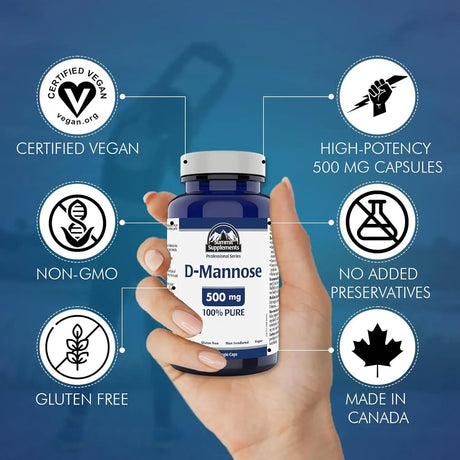 SUMMIT - Summit Supplements D-Mannose 500Mg. 120 Capsulas - The Red Vitamin MX - Suplementos Alimenticios - {{ shop.shopifyCountryName }}