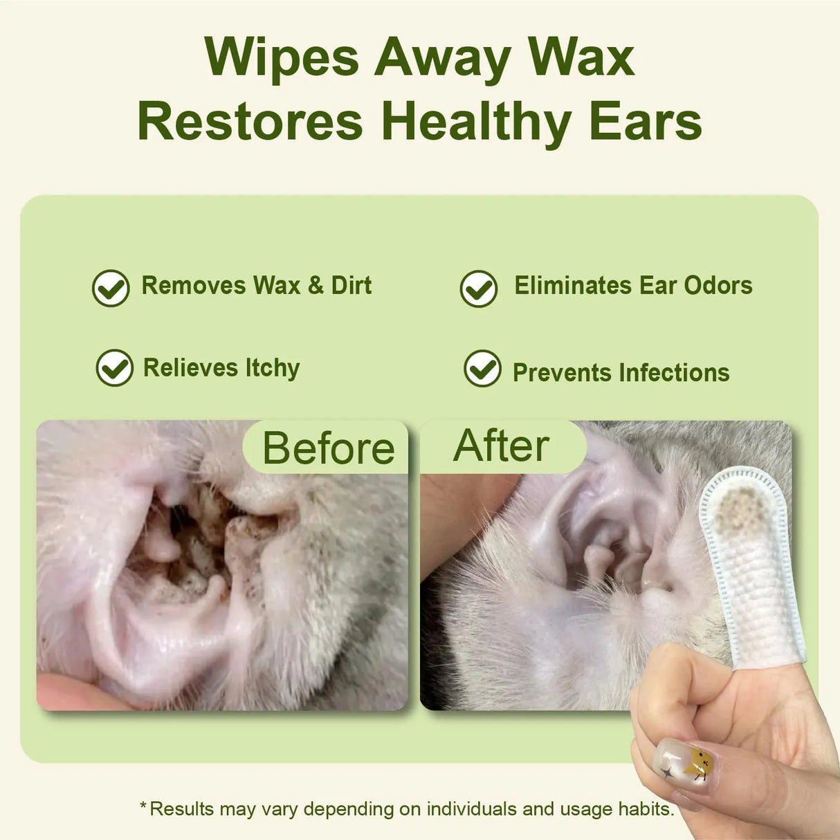 86ZO - 86zo Dog Ear Finger Wipes for Dogs & Cats 50 Toallitas - The Red Vitamin MX - Cuidado Del Oído De Perros - {{ shop.shopifyCountryName }}