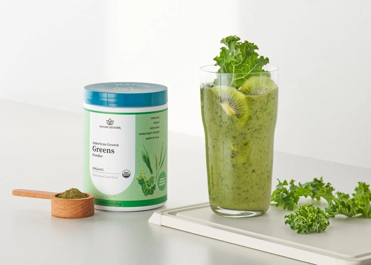 NATURE RESTORE - Nature Restore Greens Powder 226Gr. - The Red Vitamin MX - Suplementos Alimenticios - {{ shop.shopifyCountryName }}