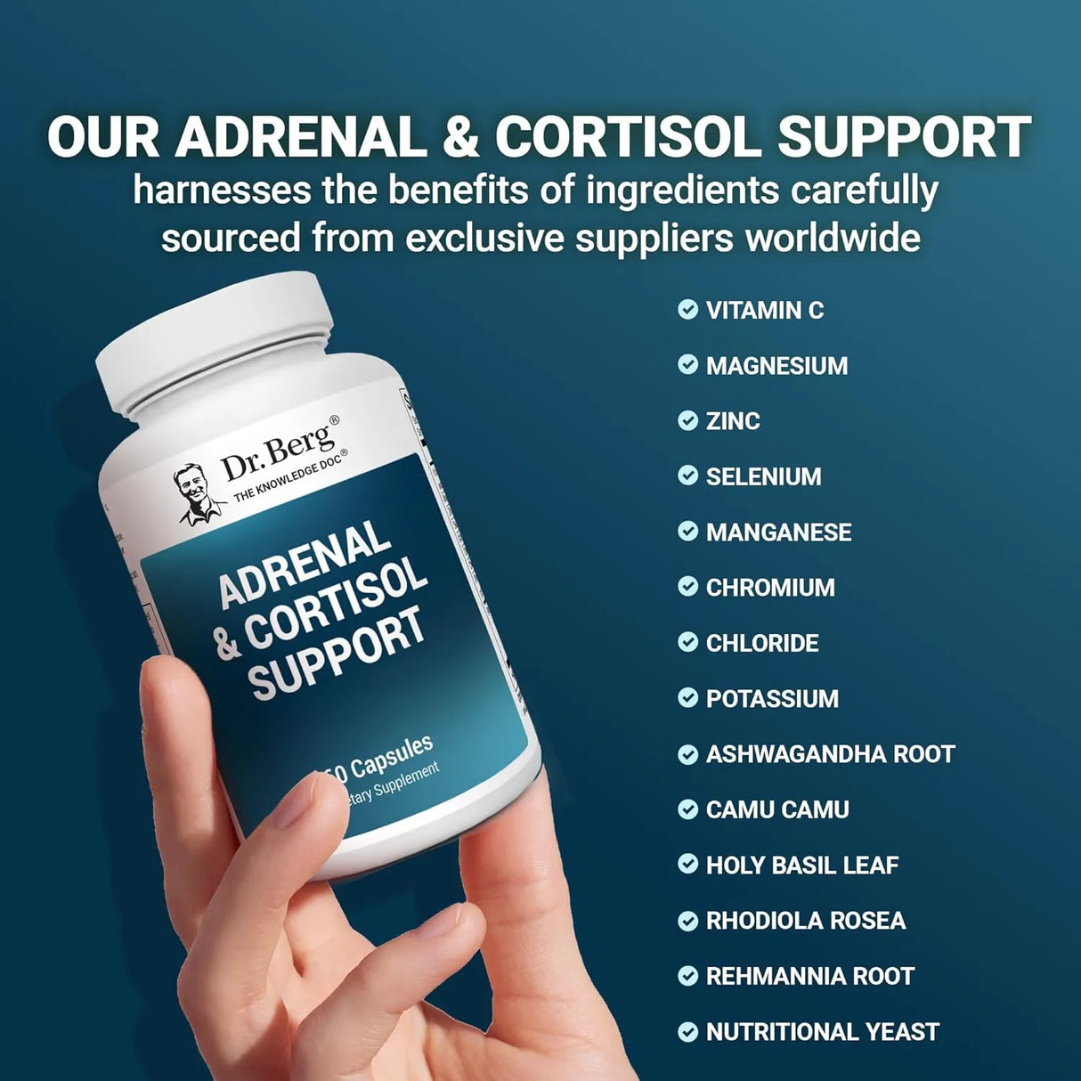 DR. BERG - Dr. Berg Adrenal & Cortisol Support 60 Capsulas - The Red Vitamin MX - Suplementos Alimenticios - {{ shop.shopifyCountryName }}