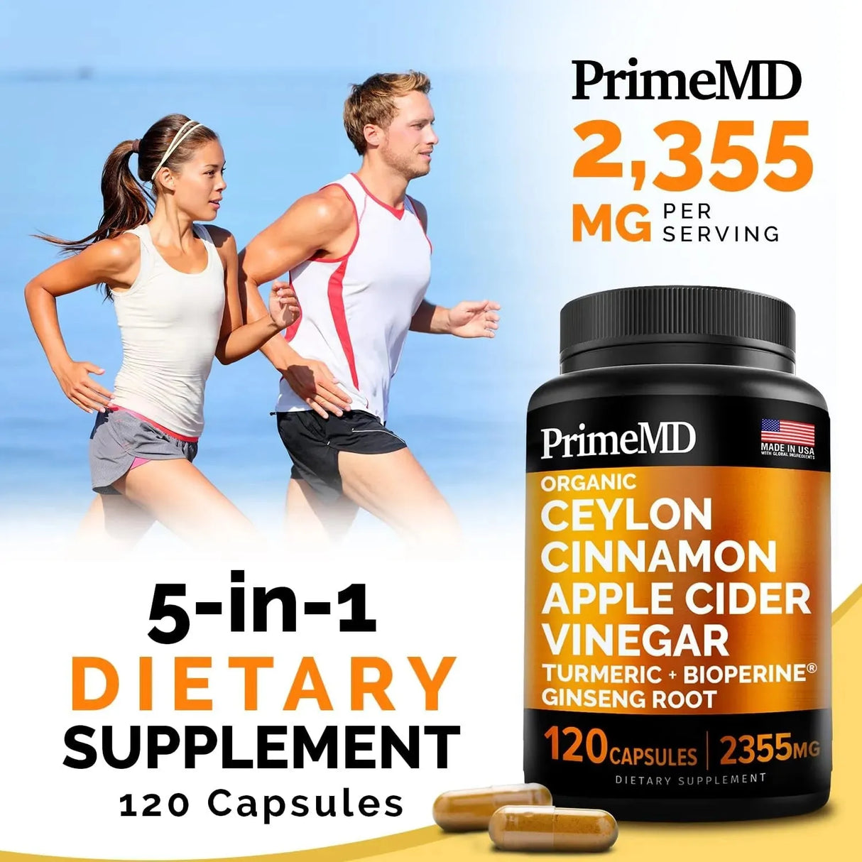 PRIMEMD - PrimeMD 5-in-1 Ceylon Cinnamon 120 Capsulas - The Red Vitamin MX - Suplementos Alimenticios - {{ shop.shopifyCountryName }}