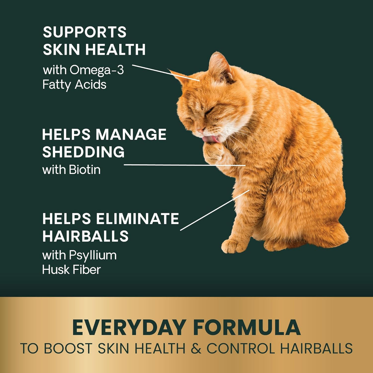 VetriScience Hairball Control Chews 60 Masticables