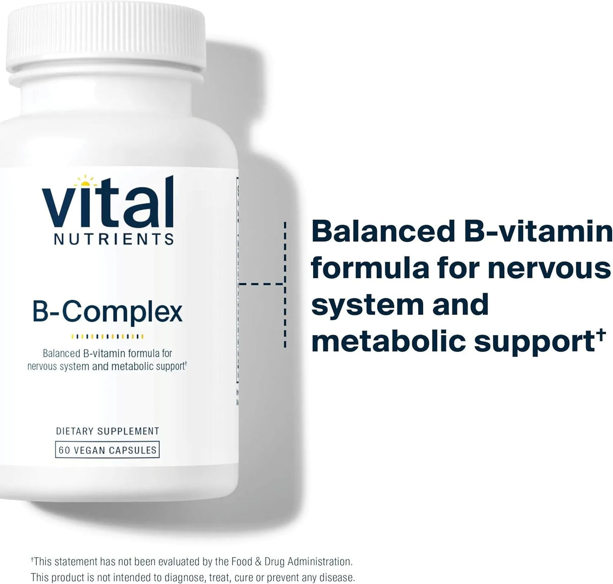 VITAL NUTRIENTS - Vital Nutrients Vitamin B-Complex 60 Capsulas - The Red Vitamin MX - Suplementos Alimenticios - {{ shop.shopifyCountryName }}