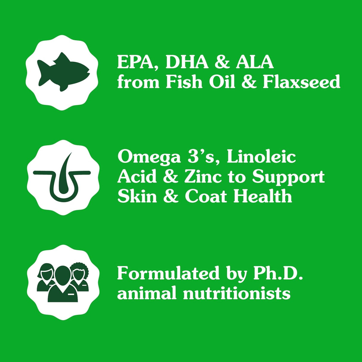 Greenies Supplements Dog Skin and Coat Chicken Flavor 80 Masticables