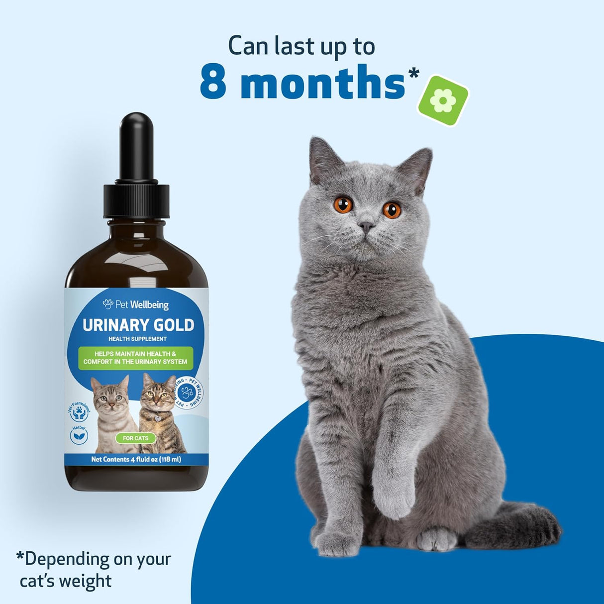 Pet Wellbeing Urinary Gold for Cats 4 Fl.Oz.