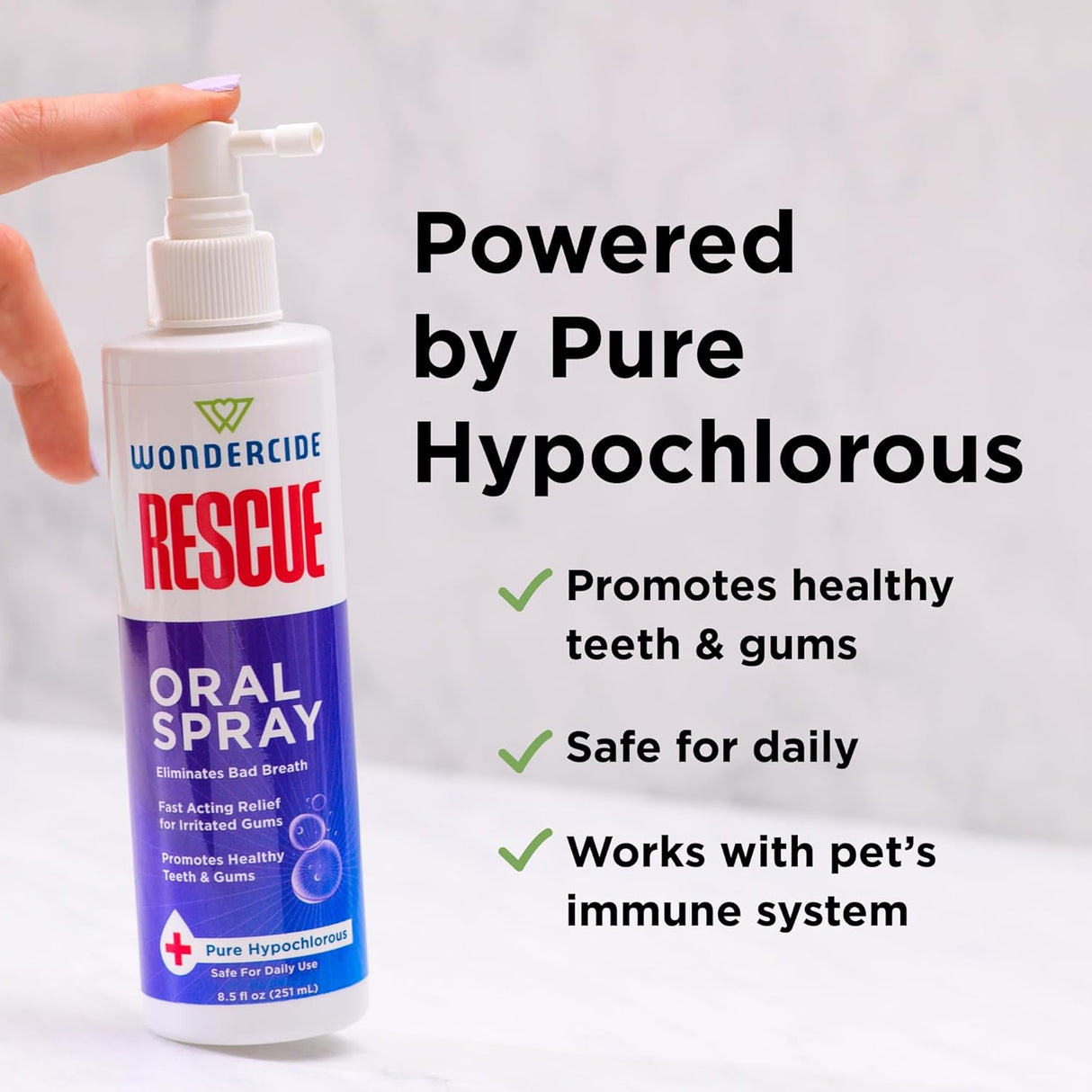 Wondercide Rescue Oral Spray for Dogs and Cats 8.5 Fl.Oz.