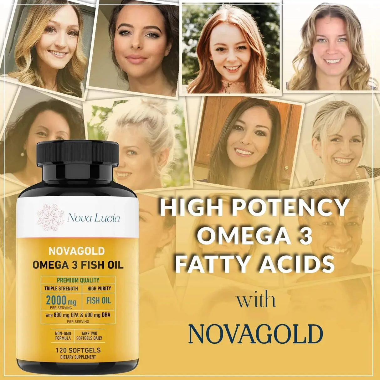 NOVA LUCIA - Nova Lucia Omega 3 Burpless Fish Oil 2000Mg. 120 Capsulas Blandas - The Red Vitamin MX - Suplementos Alimenticios - {{ shop.shopifyCountryName }}