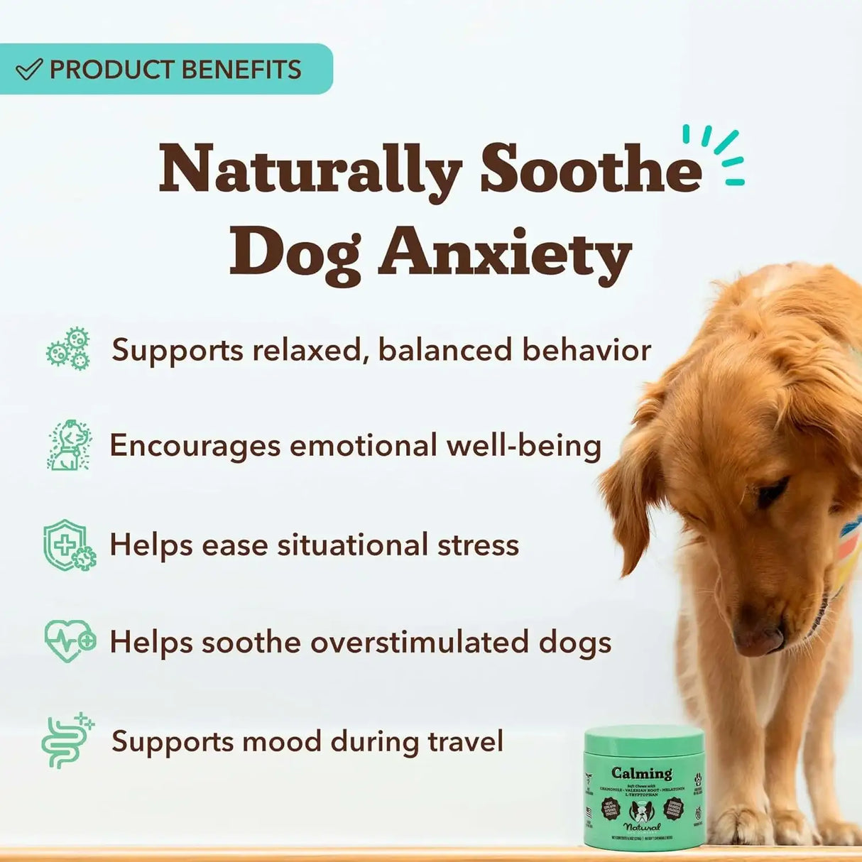 NATURAL DOG - Natural Dog Company Calming Chews for Dogs 90 Masticables - The Red Vitamin MX - Relajantes Para Perros - {{ shop.shopifyCountryName }}