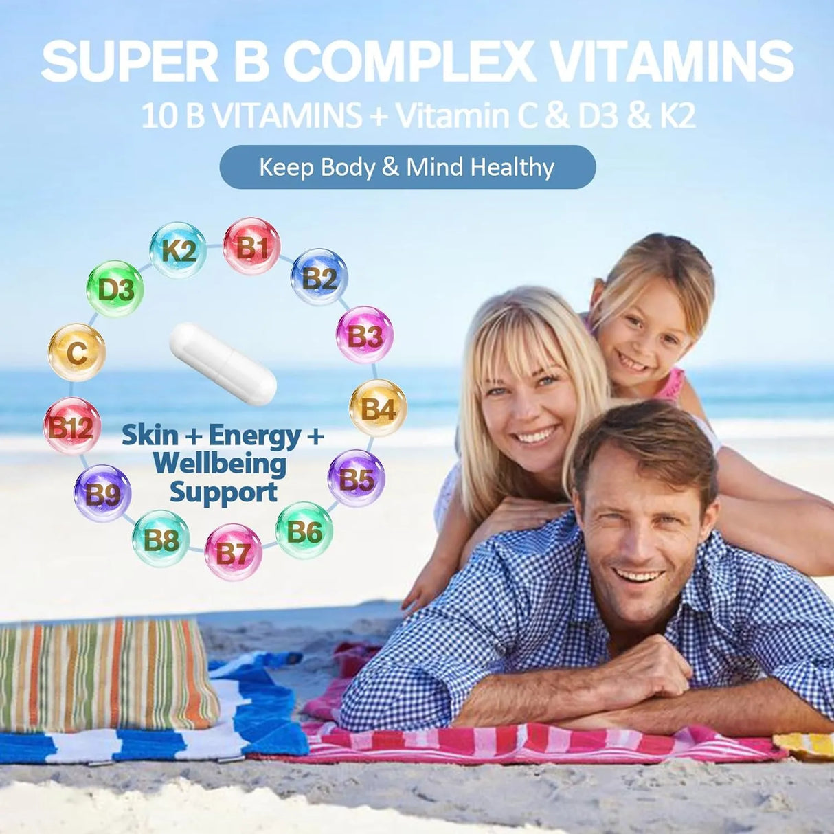 TOTARIA - Totaria 13-in-1 Vitamin B Complex Plus 120 Capsulas - The Red Vitamin MX - Suplementos Alimenticios - {{ shop.shopifyCountryName }}