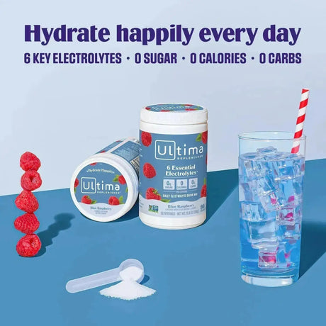 ULTIMA - Ultima Replenisher Daily Electrolyte Drink Mix Blue Raspberry 90 Servicios 306Gr. - The Red Vitamin MX - Suplementos Alimenticios - {{ shop.shopifyCountryName }}