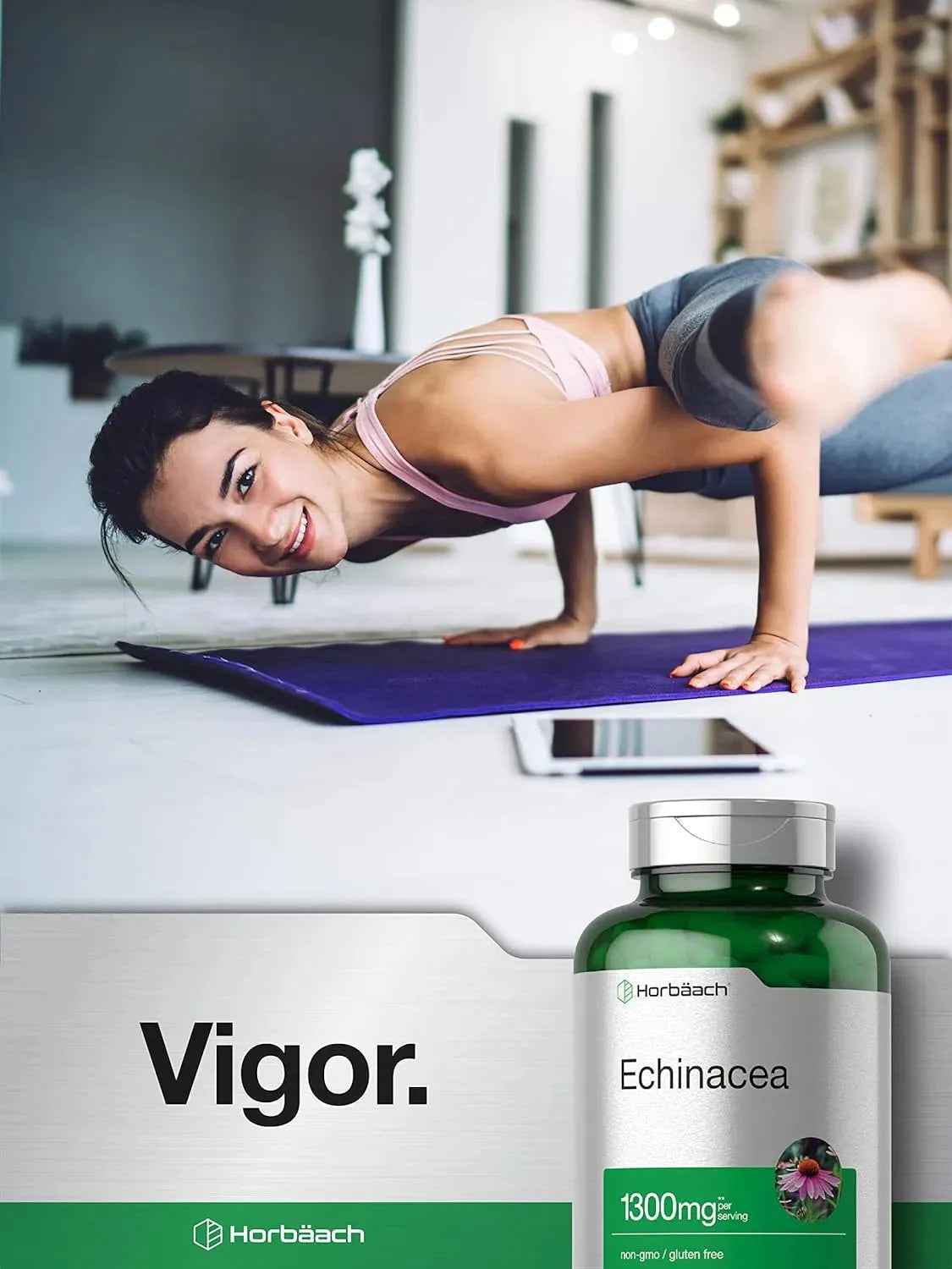 HORBAACH - Horbaach Echinacea Extract 1300Mg. 300 Capsulas - The Red Vitamin MX - Suplementos Alimenticios - {{ shop.shopifyCountryName }}