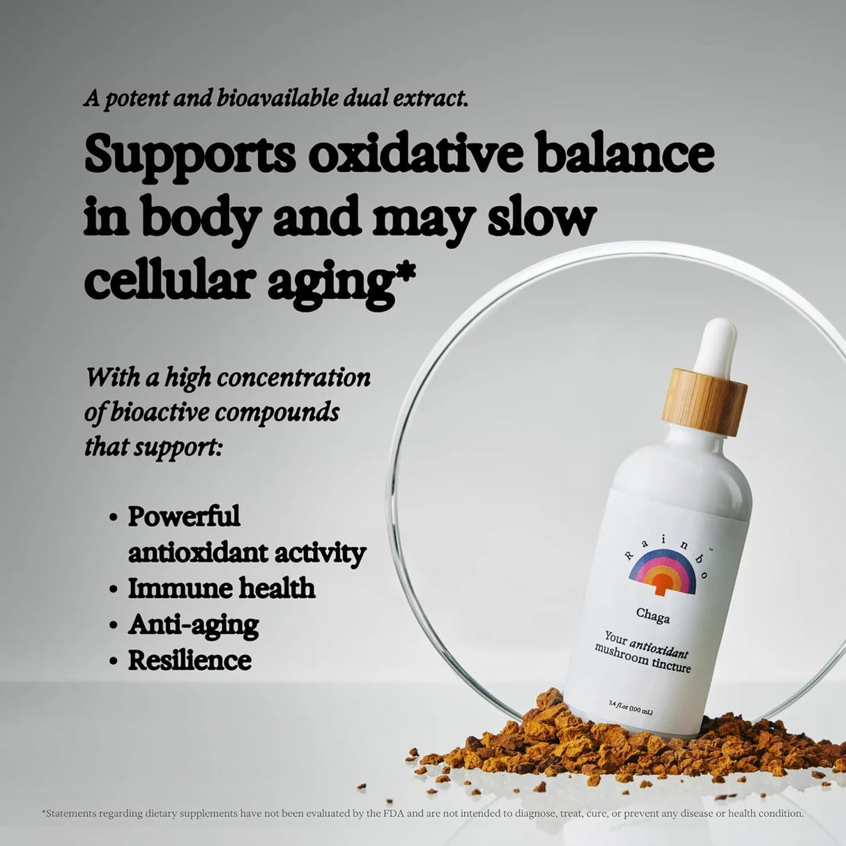 RAINBO - Rainbo Chaga Mushroom Tincture 3.4 Fl.Oz. - The Red Vitamin MX - Suplementos Alimenticios - {{ shop.shopifyCountryName }}