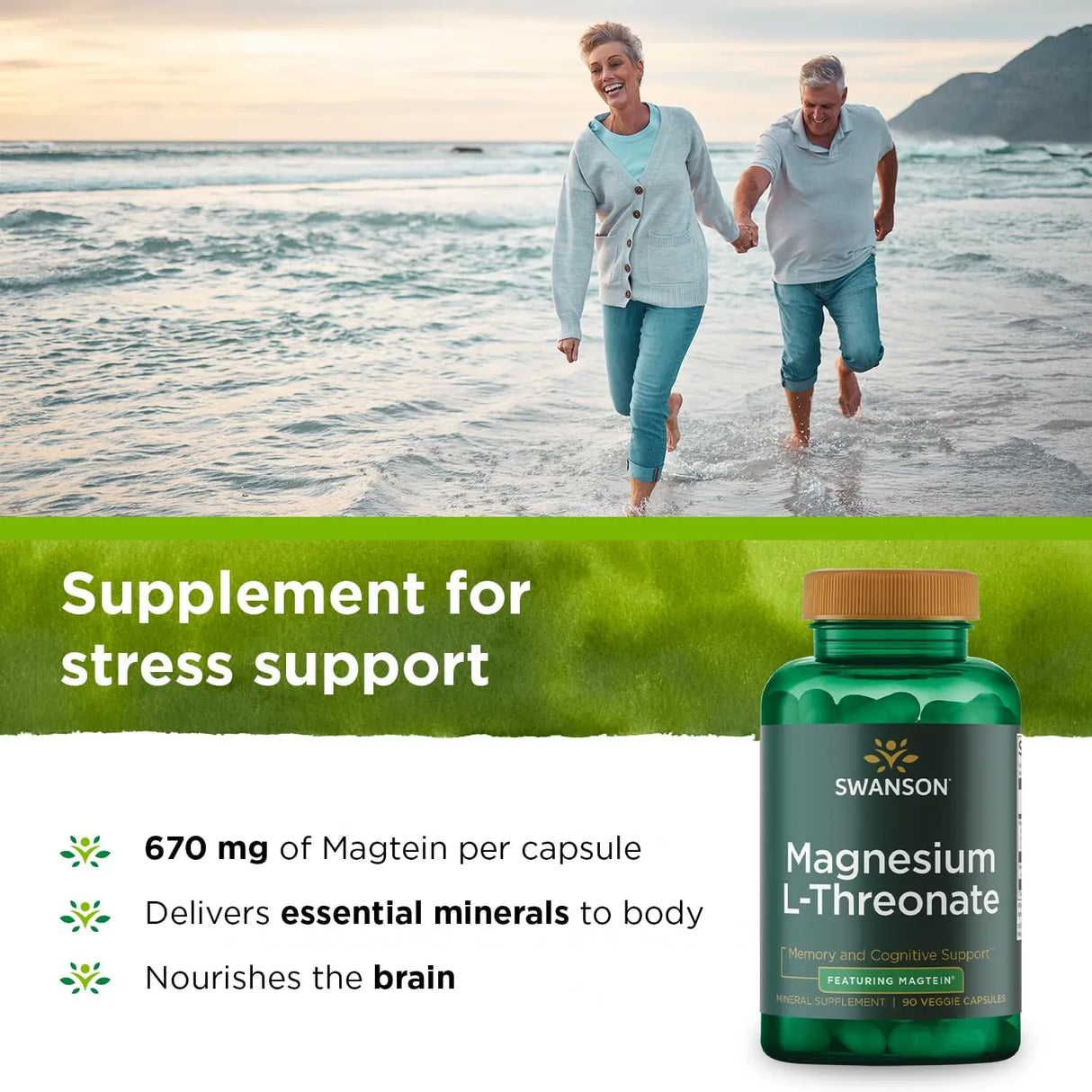 SWANSON - Swanson Magnesium L-Threonate 90 Capsulas - The Red Vitamin MX - Suplementos Alimenticios - {{ shop.shopifyCountryName }}