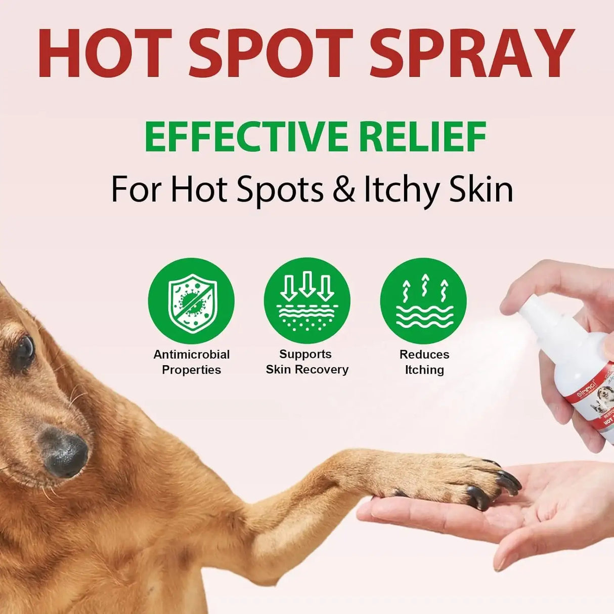 OIMMAL - Oimmal Hot Spot Spray Treatment for Dogs 100Ml. - The Red Vitamin MX - Remedios Para La Picazón De Perros - {{ shop.shopifyCountryName }}