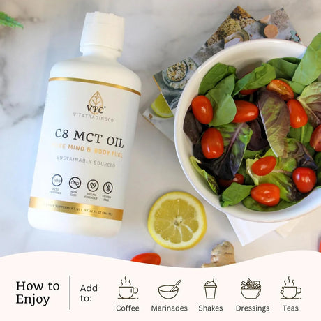 VITATRADINGCO - VitaTradingCo. 100% Pure C8 MCT Oil Unflavored 946Ml. - The Red Vitamin MX - Suplementos Alimenticios - {{ shop.shopifyCountryName }}