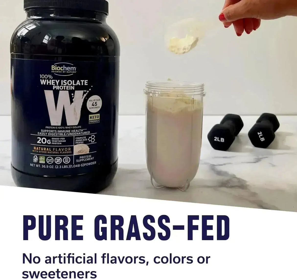 BIOCHEM - Biochem 100% Whey Isolate Protein Natural Flavor 1,048Gr. - The Red Vitamin MX - Suplementos Alimenticios - {{ shop.shopifyCountryName }}