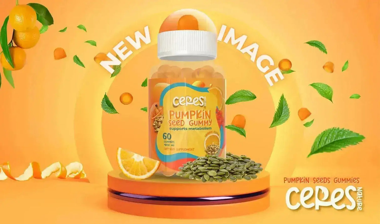 CERES NATURE - Ceres Nature Pumpkin Seed Oil Gummies 4,000Mg. 60 Gomitas - The Red Vitamin MX - Suplementos Alimenticios - {{ shop.shopifyCountryName }}