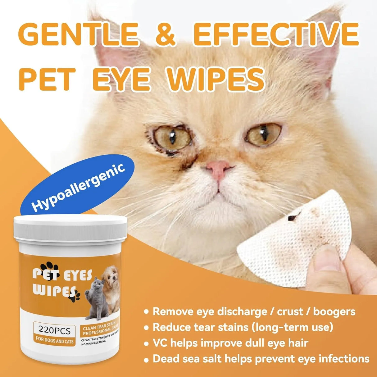 SENLONG - Senlong Eyes Wipes for Dogs 220 Toallitas - The Red Vitamin MX - Cuidado De Los Ojos De Los Perros - {{ shop.shopifyCountryName }}