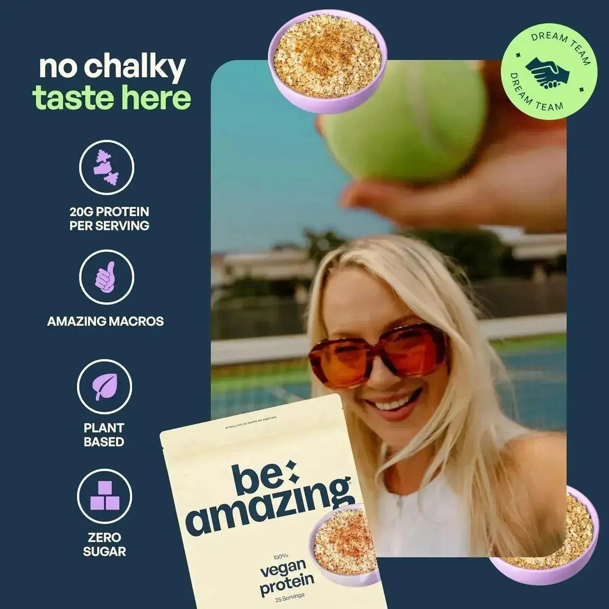 BEAM - BEAM Be Amazing Vegan Protein Powder Brown Sugar Oatmeal 25 Servicios 788Gr. - The Red Vitamin MX - Suplementos Alimenticios - {{ shop.shopifyCountryName }}