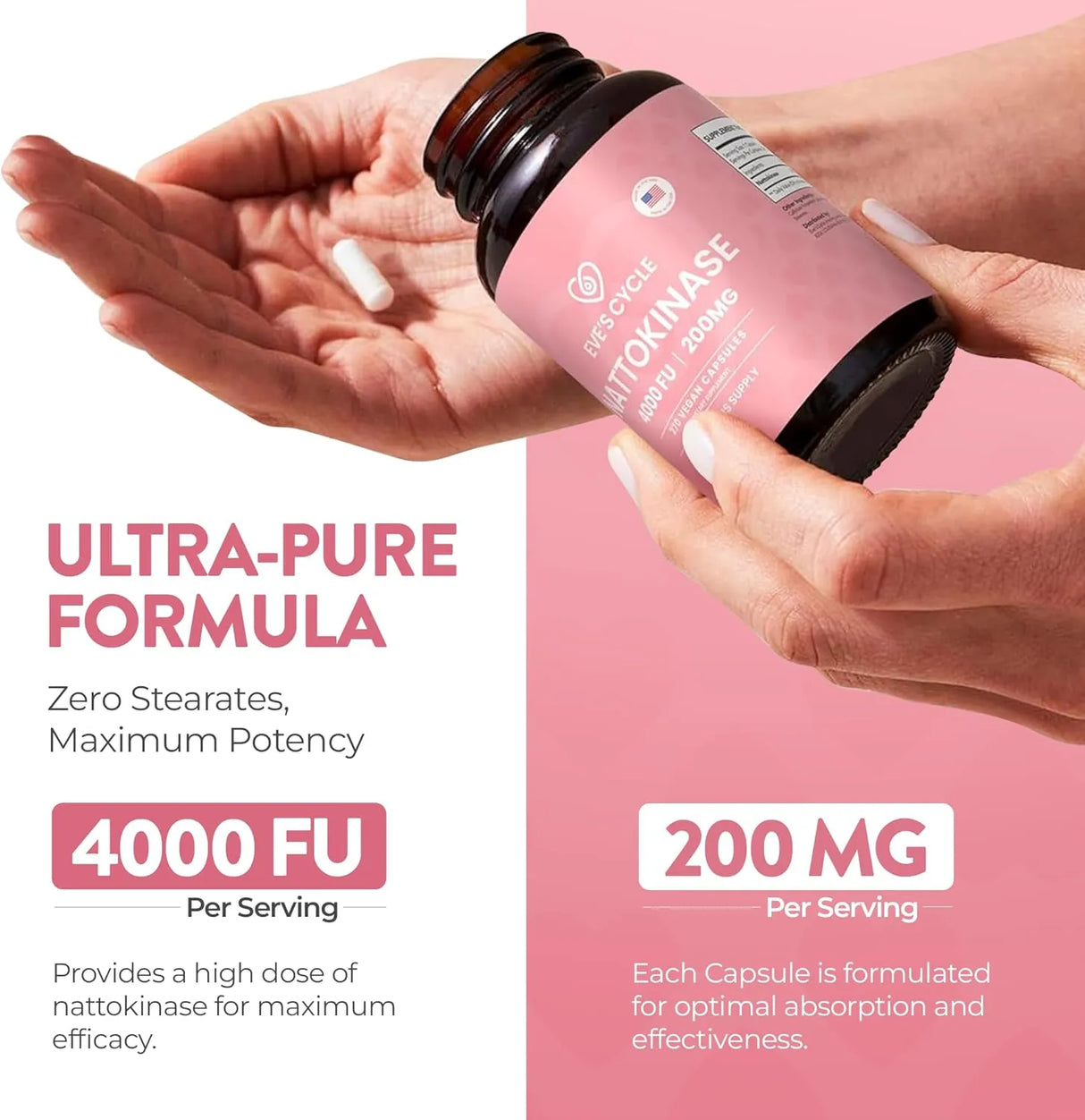 EVE'S CYCLE - Eve's Cycle Nattokinase 4000 FU 270 Capsulas - The Red Vitamin MX - Suplementos Alimenticios - {{ shop.shopifyCountryName }}