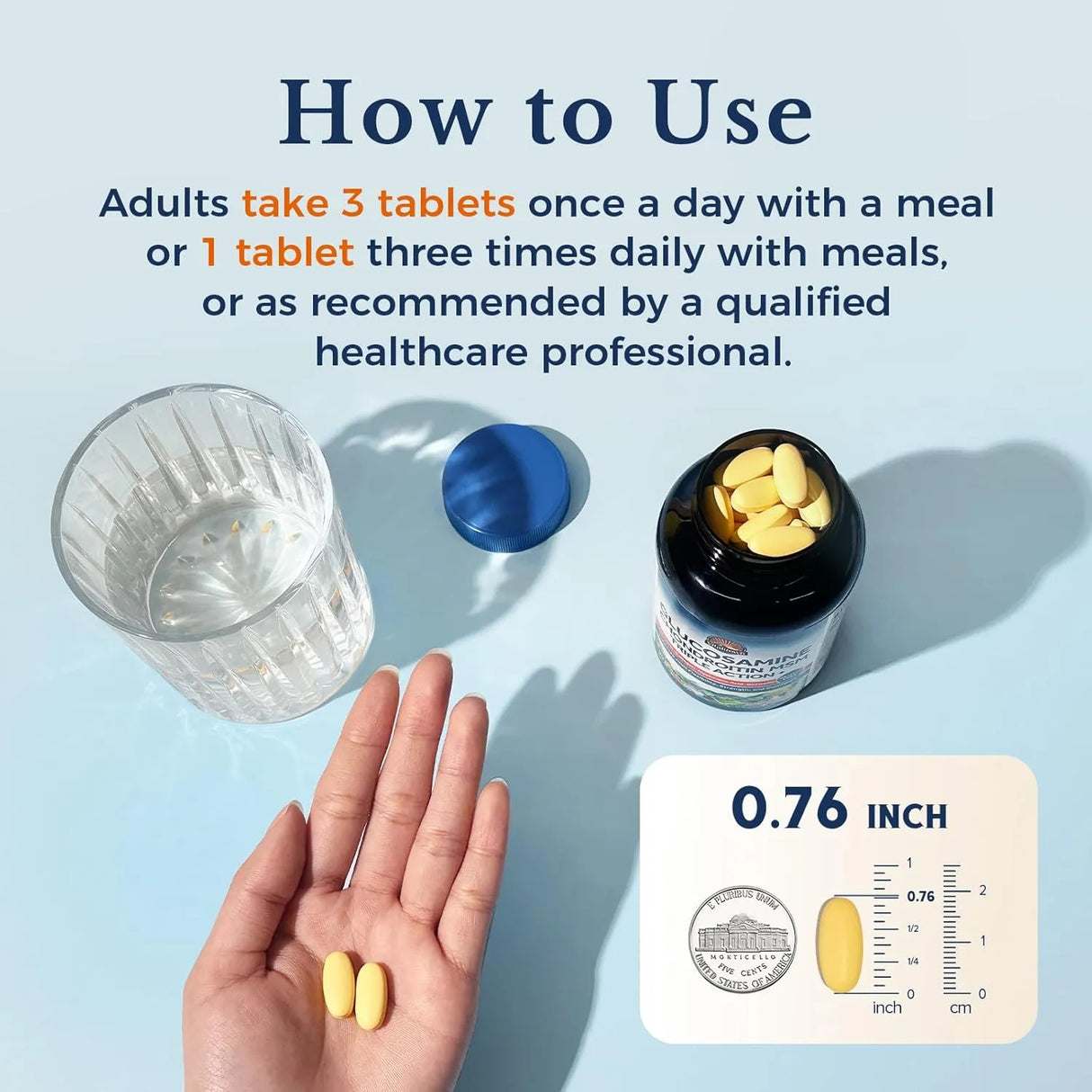 VITALITOWN - Vitalitown Glucosamine Chondroitin MSM 240 Tabletas - The Red Vitamin MX - Suplementos Alimenticios - {{ shop.shopifyCountryName }}