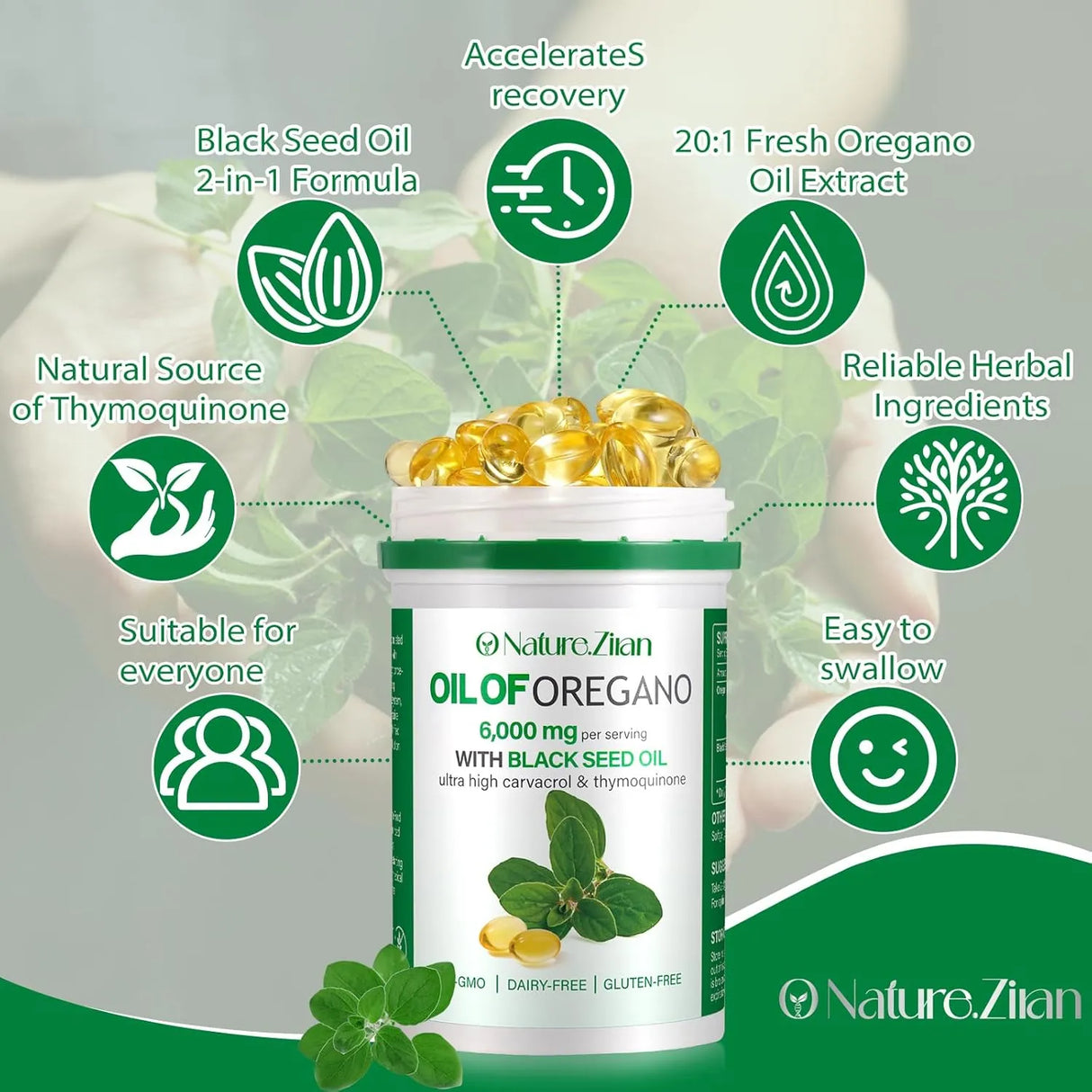 O NATURE ZIRAN - O NATURE ZIRAN Oil of Oregano 6,000Mg. 120 Capsulas Blandas - The Red Vitamin MX - Suplementos Alimenticios - {{ shop.shopifyCountryName }}