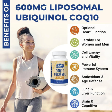 MECINALIS - MECINALIS Liposomal CoQ10 Ubiquinol 600Mg. 60 Capsulas Blandas 2 Pack - The Red Vitamin MX - Suplementos Alimenticios - {{ shop.shopifyCountryName }}