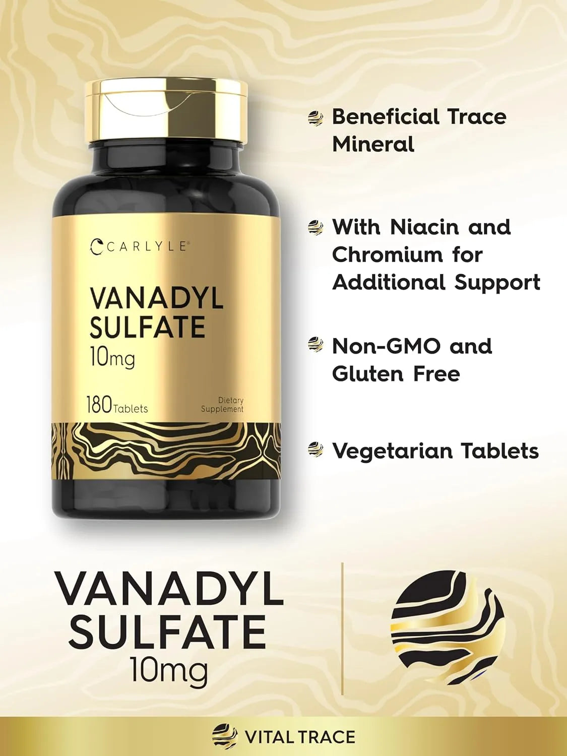 CARLYLE - Carlyle Vanadyl Sulfate 10Mg. 180 Tabletas - The Red Vitamin MX - Suplementos Alimenticios - {{ shop.shopifyCountryName }}