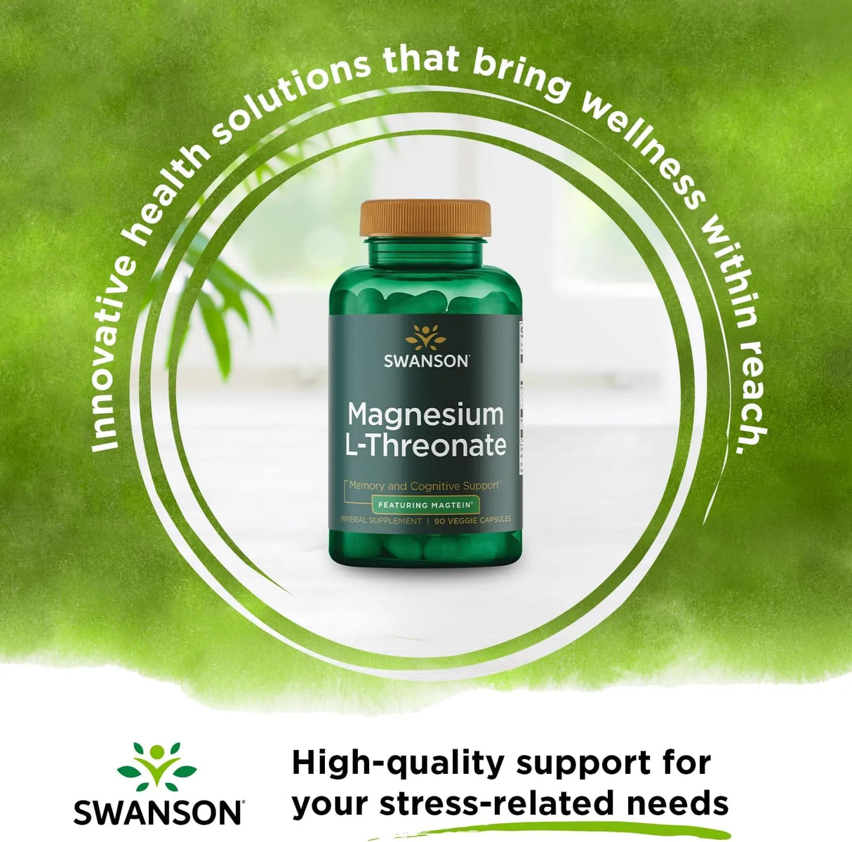 SWANSON - Swanson Magnesium L-Threonate 90 Capsulas - The Red Vitamin MX - Suplementos Alimenticios - {{ shop.shopifyCountryName }}