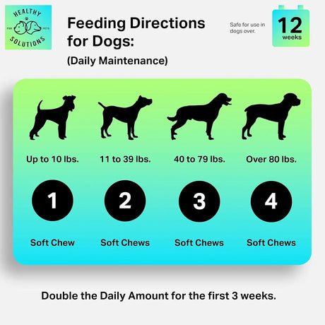 HEALTHY SOLUTIONS FOR PETS - Healthy Solutions For Pets Glucosamine for Dogs Maintenance Dog Hip & Joint 60 Masticables - The Red Vitamin MX - Cuidado De Cadera Y Articulaciones Para Perros - {{ shop.shopifyCountryName }}