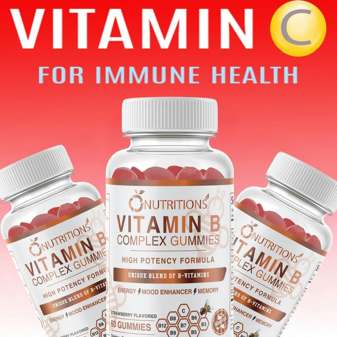 O NUTRITIONS - O NUTRITIONS Sugar Free Vitamin B Complex Vegan Gummies 60 Gomitas - The Red Vitamin MX - Suplementos Alimenticios - {{ shop.shopifyCountryName }}