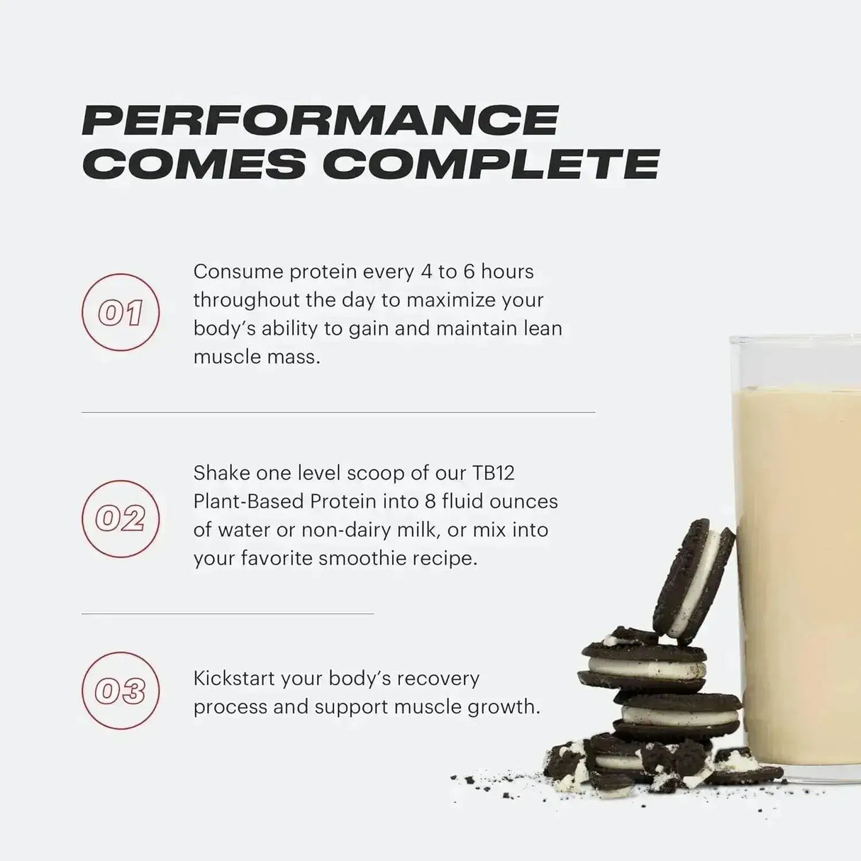 TB12 - TB12 Plant Based Protein Powder Cookies and Cream 30 Servicios 1059Gr. - The Red Vitamin MX - Suplementos Alimenticios - {{ shop.shopifyCountryName }}
