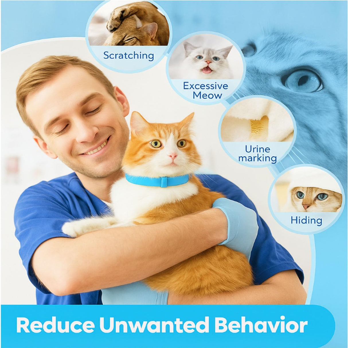 Duasdne Calming Collar for Cats 4 Pack