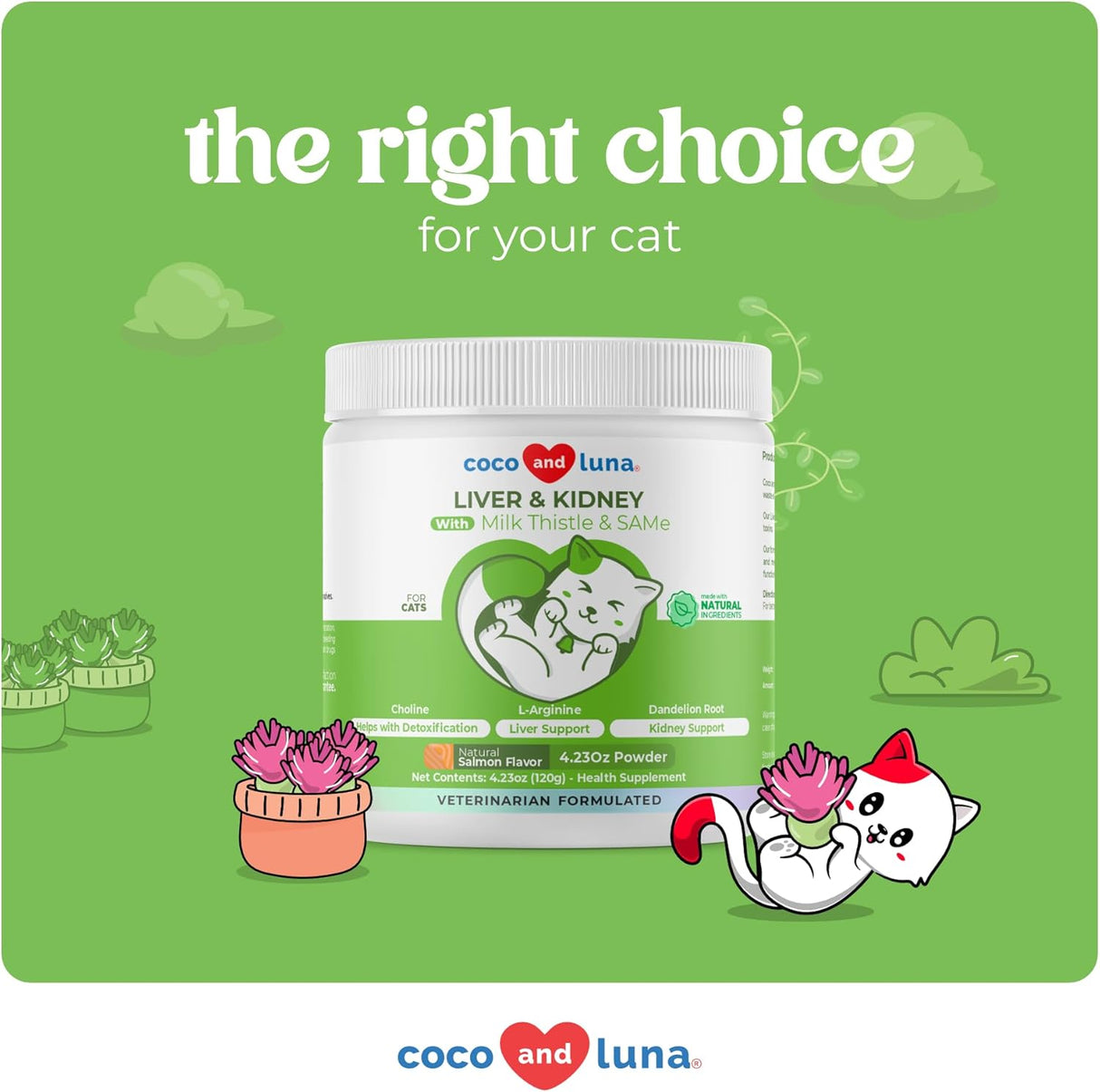 Coco and Luna Milk Thistle for Cats 120Gr.