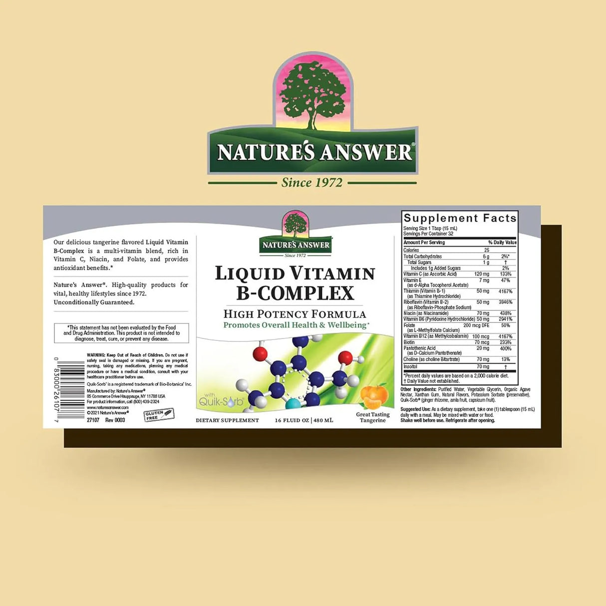 NATURE´S ANSWER - Nature's Answer Liquid Vitamin B-Complex 480Ml. - The Red Vitamin MX - Suplementos Alimenticios - {{ shop.shopifyCountryName }}