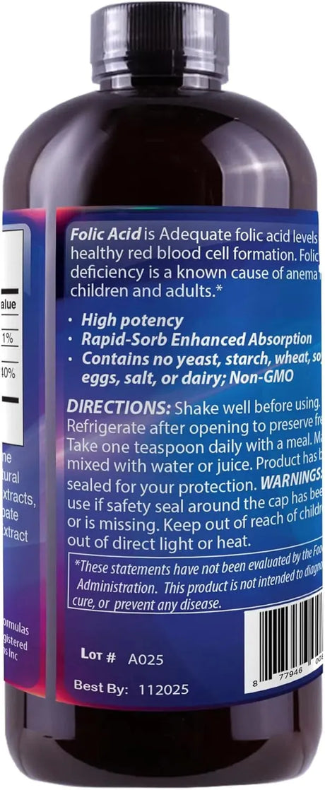 DR'S ADVANTAGE - Dr's Advantage Liquid Folic Acid 800mcg 237Ml. - The Red Vitamin MX - Suplementos Alimenticios - {{ shop.shopifyCountryName }}
