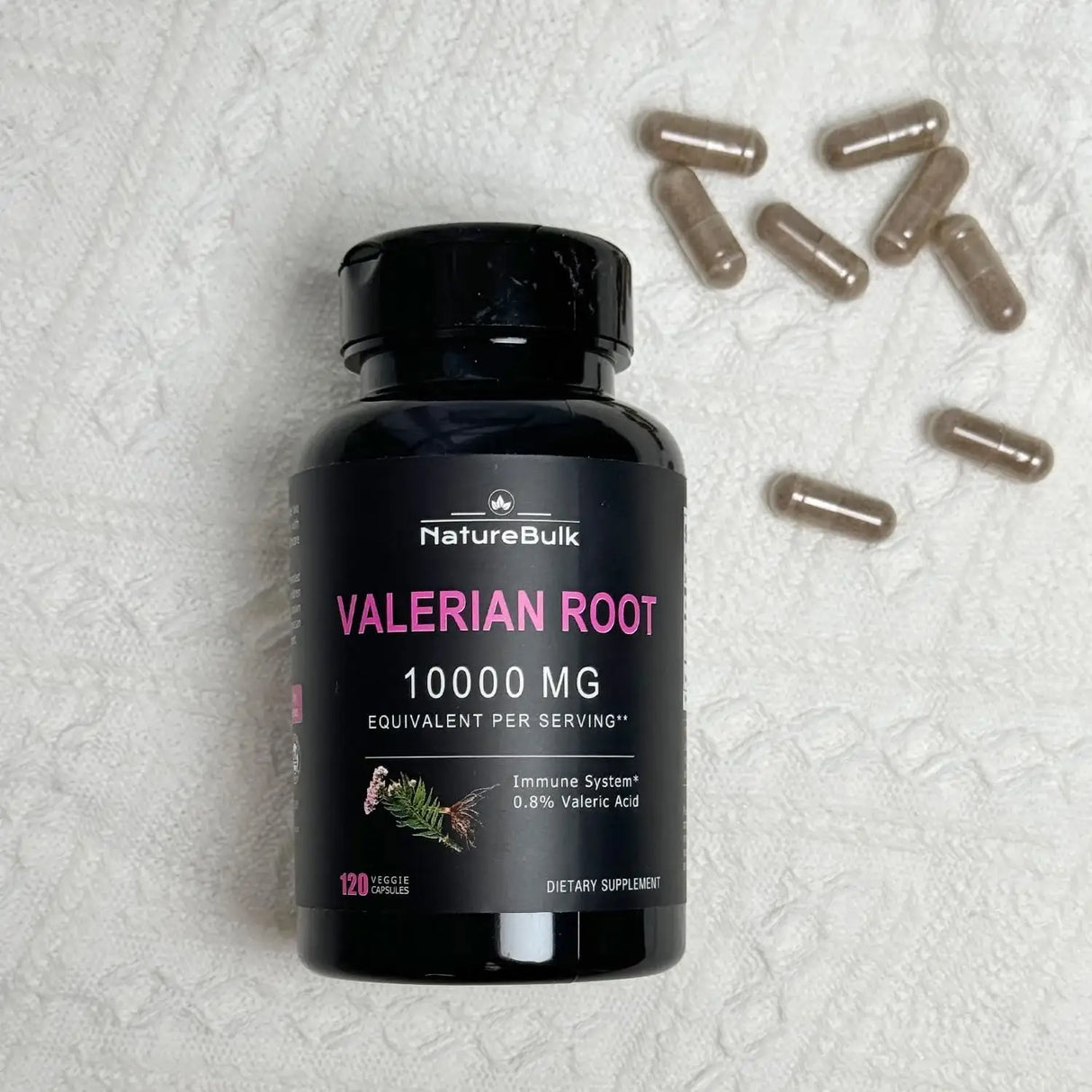 NATUREBULK - NATUREBULK Valerian Root 120 Capsulas - The Red Vitamin MX - Suplementos Alimenticios - {{ shop.shopifyCountryName }}