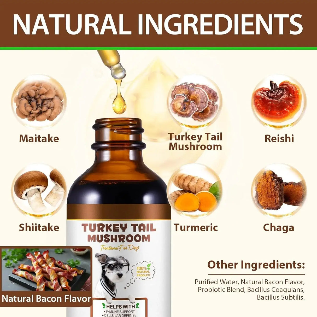 VOSIFSDIY - VOSIFSDIY Turkey Tail Mushroom for Dogs 60Ml. - The Red Vitamin MX - Suplementos Herbales Para Perros - {{ shop.shopifyCountryName }}