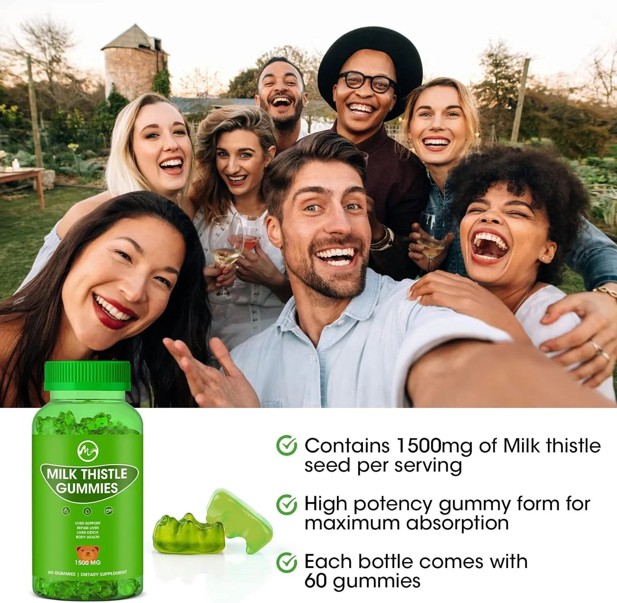 M INCH - M inch Milk Thistle Gummies 60 Gomitas - The Red Vitamin MX - Suplementos Alimenticios - {{ shop.shopifyCountryName }}