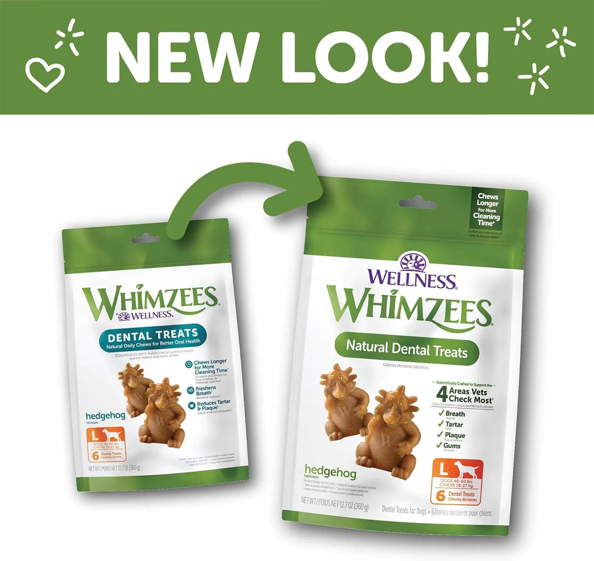 WELLNESS WHIMZEES - Wellness WHIMZEES Hedgehog Dog Dental Treats Large Size 6 Piezas - The Red Vitamin MX - Cuidado Dental Para Perros - {{ shop.shopifyCountryName }}